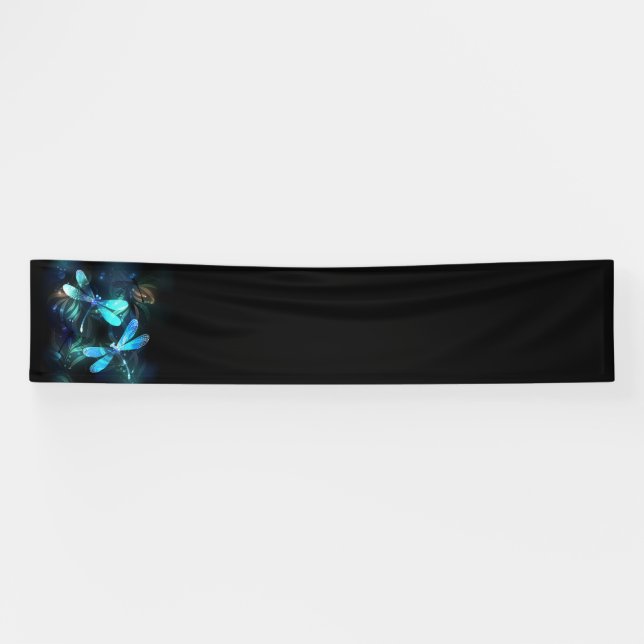 Lake Glowing Dragonflies Banner (Horizontal)