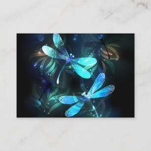 Lake Glowing Dragonflies Calling Card