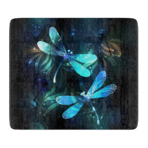 Lake Glowing Dragonflies Cutting Board