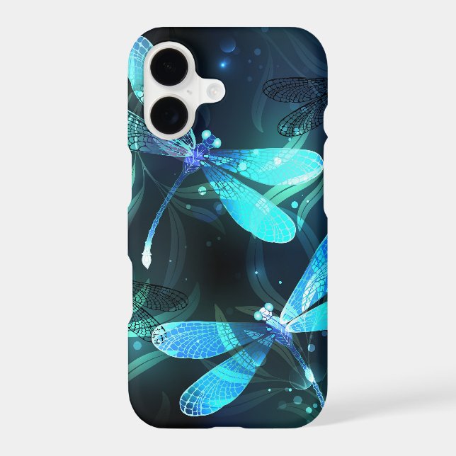 Lake Glowing Dragonflies iPhone Case (Back)