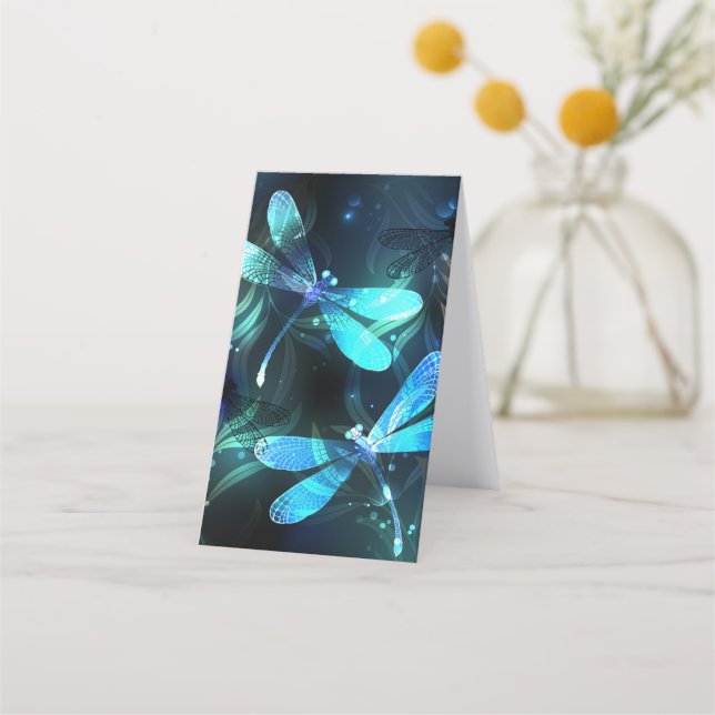 Lake Glowing Dragonflies Loyalty Card (Back)