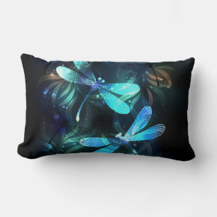 Lake Glowing Dragonflies Lumbar Cushion