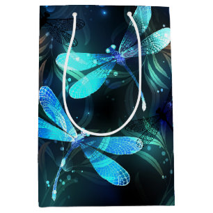 Lake Glowing Dragonflies Medium Gift Bag