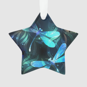 Lake Glowing Dragonflies Ornament