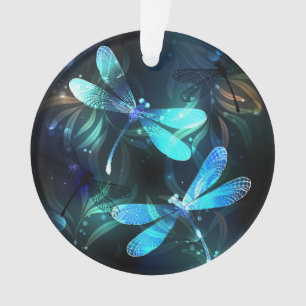 Lake Glowing Dragonflies Ornament