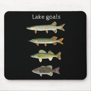 Lake Goals Fishing Musky Pike Walleye Small Mouth  Mouse Pad