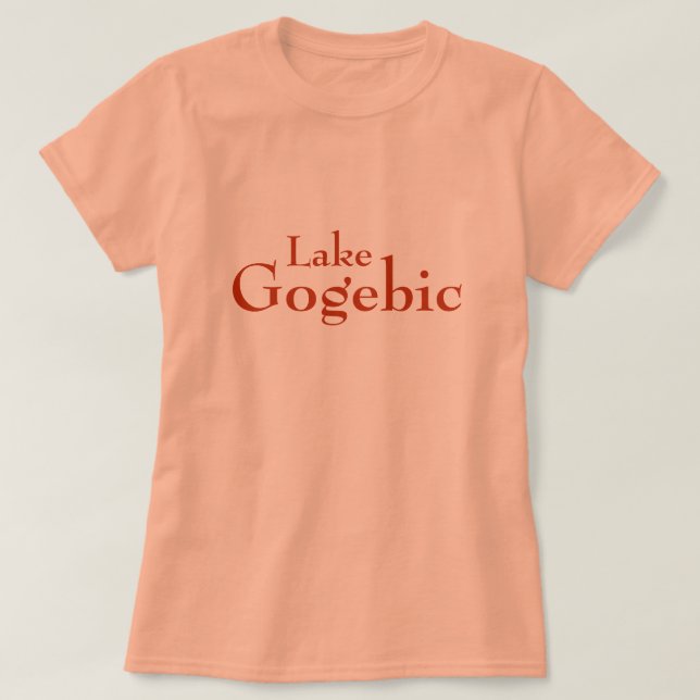 Lake Gogebic, Michigan T-Shirt (Design Front)