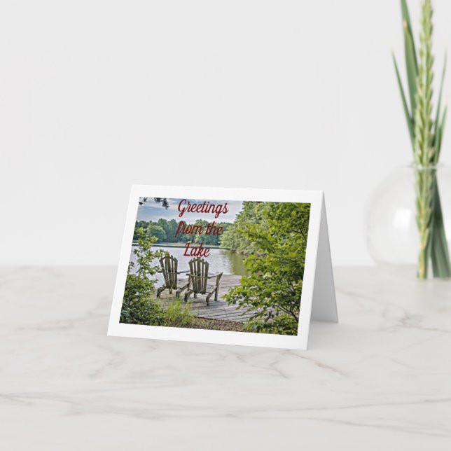 **LAKE GREETINGS** FOR CHRISTMAS & NEW YEAR CARD (Front)