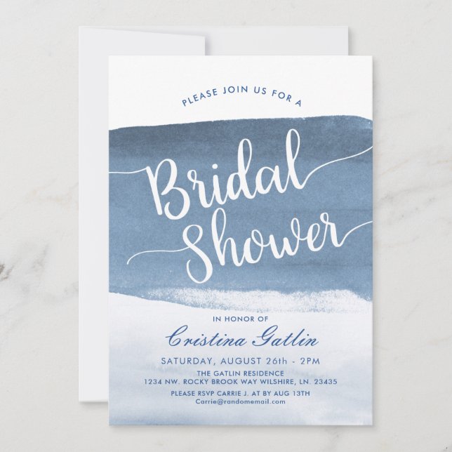 Lake Harbour Fog | Bridal Shower Invitation (Front)