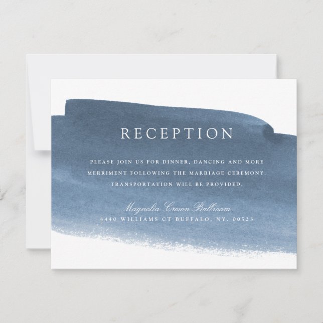 Lake Harbour Fog | Wedding Reception Invitation (Front)