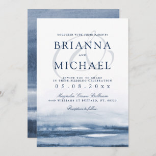 Lake Harbour Morning Wedding Invitation