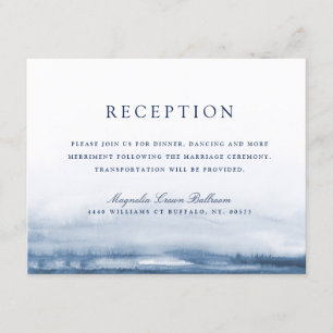 Lake Harbour Wedding Reception Invitation