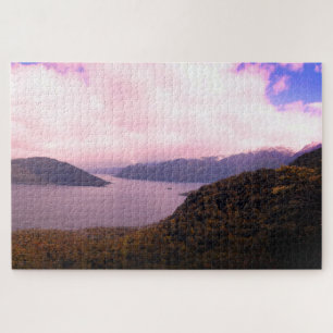 Lake Hauroko Panorama & New Zealand /PART.2 Jigsaw Puzzle