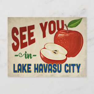 Lake Havasu City Arizona Apple - Vintage Travel Postcard