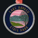 Lake Havasu State Park Retro Distressed Circle Metal Tree Decoration<br><div class="desc">Lake Havasu State Park vector artwork design. Lake Havasu State Park is a state park located on Lake Havasu in Mohave County,  Arizona,  US.</div>