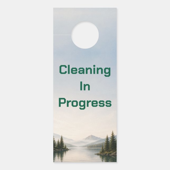 Lake House Airbnb Cleaning In Progress Hanger (Front)