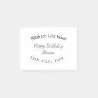 Lake house beach happy birthday add name date year