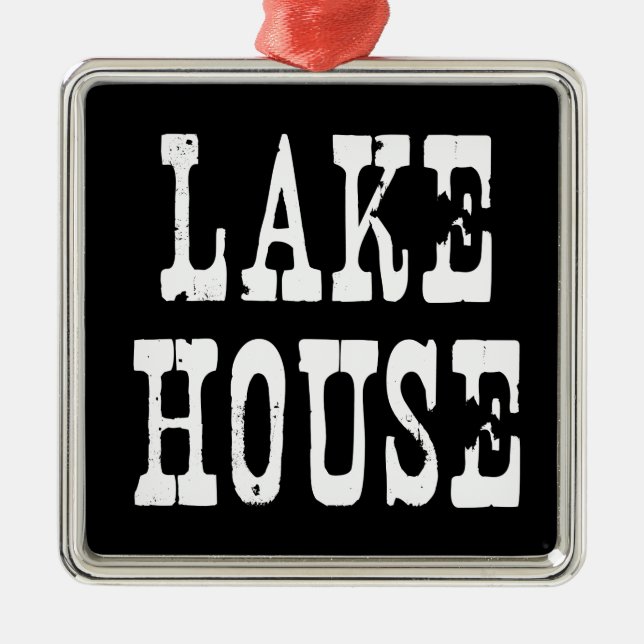 Lake House Black Metal Tree Decoration (Front)