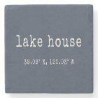 Lake House Custom Coordinates Throw Pillow