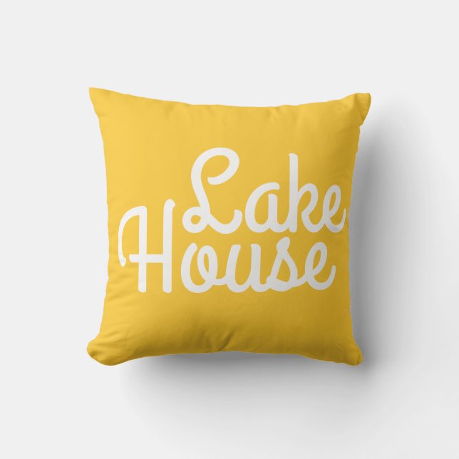 Lake House - Decorative Throw Pillow (Front)