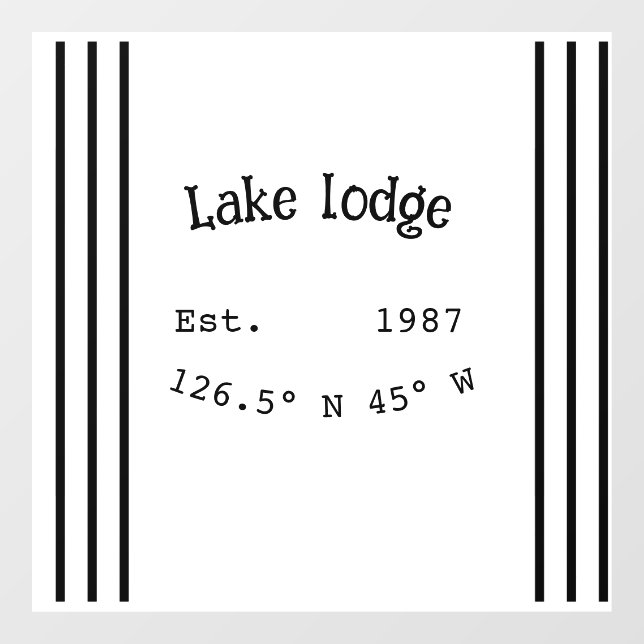 Lake house ets. Date year custom coordinates add n (Sheet)