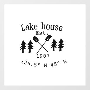 Lake house ets. Date year custom coordinates add n