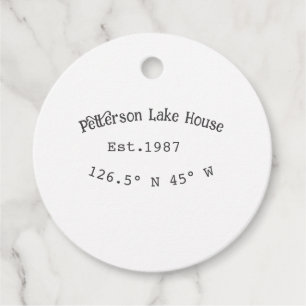 Lake house ets. Date year custom coordinates add n Favour Tags