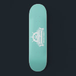 Lake House Family Name Summer Vacation Skateboard<br><div class="desc">Lake House Family Name design. Perfect for summer vacations on Lake. Matching products can be found in Summer On Lake collection. You are welcome to visit my stores for more beautiful products.</div>