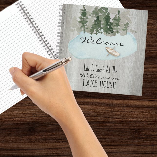 Lake House Guest Comments Vacation Rental Notebook (Lake House Summer Vacation Rental Sign In Book)