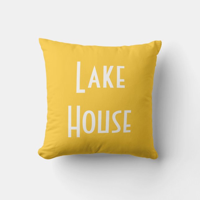 Lake House - Throw Pillow (Front)