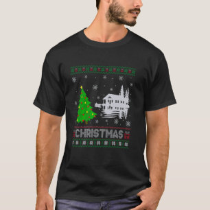 Lake House Xmas Tree Lighting Ugly Christmas Sweat T-Shirt