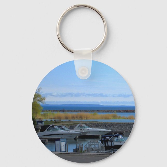 Lake Huron Collingwood Ontario Key Ring (Front)