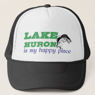 Lake Huron is my happy place Trucker Hat