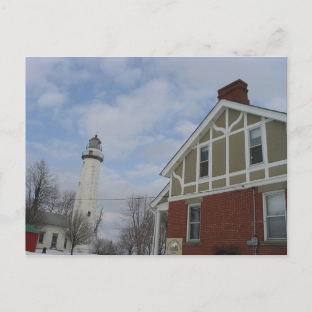 Lake Huron Light House Postcard (Front)