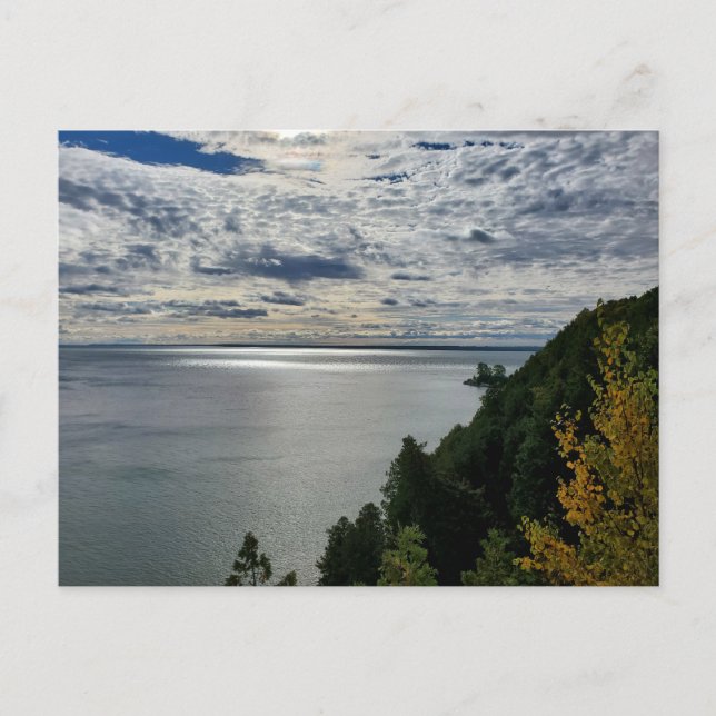 Lake Huron, Mackinac Island View Postcard (Front)