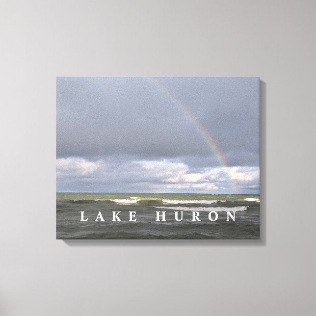 Lake Huron Rainbow Canvas Print (Front)