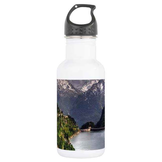 Lake In A Valley 532 Ml Water Bottle (Front)