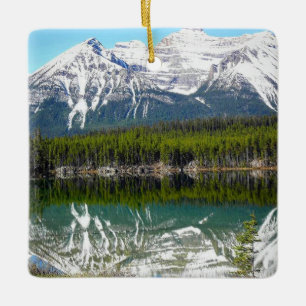 Lake in Banff Ceramic Ornament