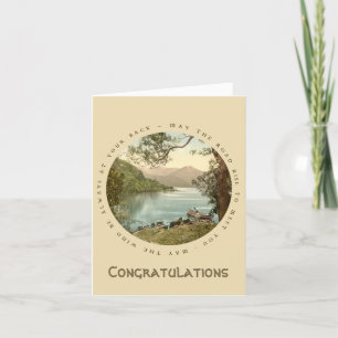 Lake in Kerry Ireland with Irish Proverb Card