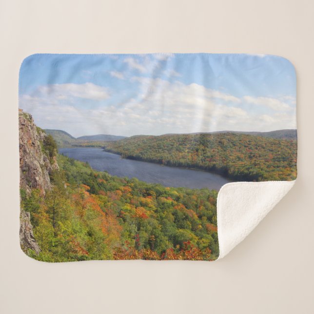 Lake in the Clouds Sherpa Blanket (Front (Horizontal))