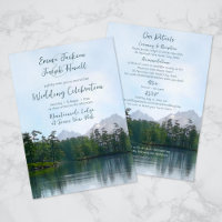 Lake in the mountains all in one wedding
