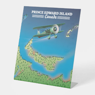 Lake Inari Finland map Magnet Pedestal Sign