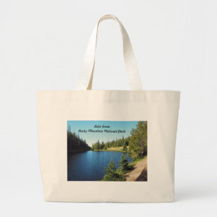 lake irene in Rocky Mountain National Park Large Tote Bag