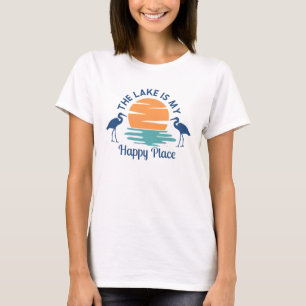 Lake Is My Happy Place Summer T-Shirt