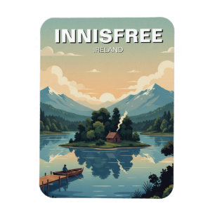 Lake Isle of Innisfree Postcard Magnet
