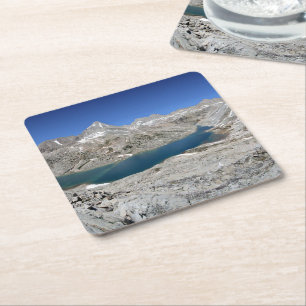 Lake Italy and Brown Bear Lake - Sierra Square Paper Coaster