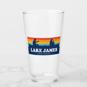 Lake James North Carolina Canoe Glass