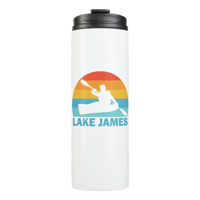 Lake James North Carolina Kayak Thermal Tumbler (Front)
