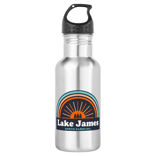 Lake James North Carolina Rainbow 532 Ml Water Bottle (Front)