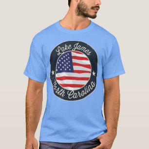 Lake James - Patriotic North Carolina Souvenir T-S T-Shirt